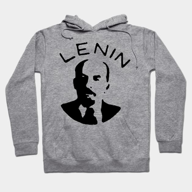 Vladimir Lenin Silhouette - Communist, Communism, Soviet Union, Socialist Hoodie by SpaceDogLaika